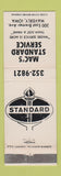 Matchbook Cover - Mac's Standard oil gas Waverly IA WEAR