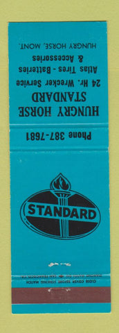 Matchbook Cover - Hungry Horse Standard oil gas Hungry Horse MT