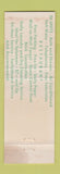 Matchbook Cover - Towne Manor Canton OH
