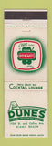 Matchbook Cover - Dunes Motel Miami Beach FL
