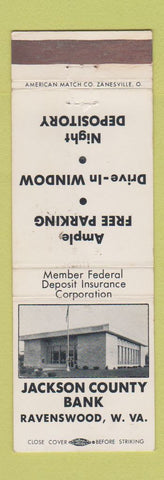Matchbook Cover - Jackson County Bank Ravenswood WV