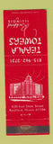 Matchbook Cover - Tebala Towers Rockford IL