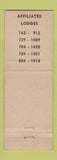 Matchbook Cover - International Association of Machinists Cincinnati OH