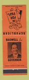 Matchbook Cover - Paul Bagwell for Governor MI Michigan