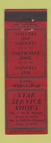Matchbook Cover - Star Service Shops Cleaning