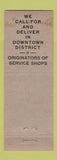 Matchbook Cover - Star Service Shops Cleaning