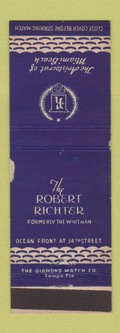 Matchbook Cover - Robert Richter Hotel Miami Beach FL WEAR