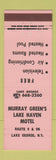 Matchbook Cover - Murray Green's Lake Haven Motel Lake George NY