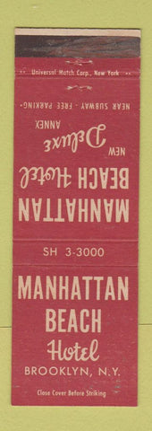 Matchbook Cover - Manhattan Beach Hotel Brooklyn NY