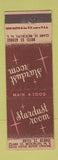 Matchbook Cover - Hotel St George Brooklyn NY Stardust Room WEAR