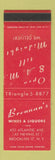 Matchbook Cover - Brennan's Wine Liquor Brooklyn NY WEAR