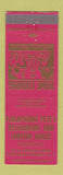 Matchbook Cover - Paramount Pete's Restaurant Lobster Saratoga Springs NY