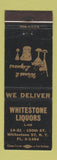 Matchbook Cover - Whitestone Liquors NY