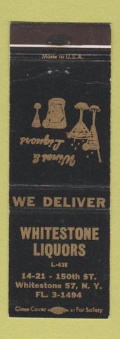 Matchbook Cover - Whitestone Liquors NY