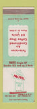 Matchbook Cover - Colonial Motel East Syracuse NY