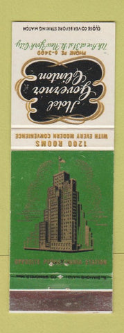 Matchbook Cover - Hotel Governor Clinton New York City