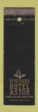 Matchbook Cover - Hotel Astor New York City WEAR