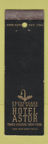 Matchbook Cover - Hotel Astor New York City WEAR