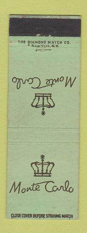 Matchbook Cover - Monte Carlo Restaurant New York City