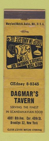 Matchbook Cover - Dagmar's Tavern Brooklyn NY WEAR