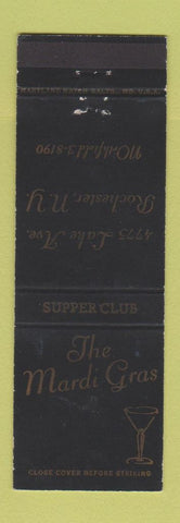 Matchbook Cover - The Mardi Gras Rochester NY WEAR