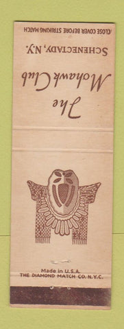 Matchbook Cover - The Mohawk Club Schenectady NY