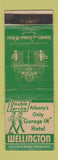 Matchbook Cover - Hotel Wellington Albany NY WEAR