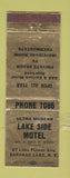 Matchbook Cover - Lake Side Motel Saranac Lake NY WEAR