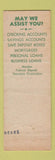 Matchbook Cover - Bank of Place Placid NY 1959