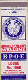 Matchbook Cover - Matchbook Cover Elks Club Oakmont PA