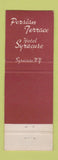 Matchbook Cover - Hotel Syracuse Persian Terrace NY #1
