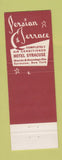 Matchbook Cover - Hotel Syracuse Persian Terrace NY #2