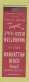 Matchbook Cover - Manhattan Beach Hotel Brooklyn NY