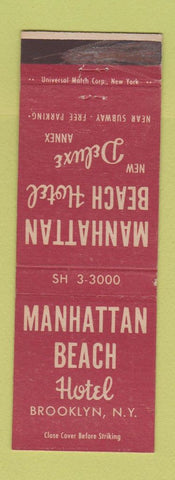 Matchbook Cover - Manhattan Beach Hotel Brooklyn NY