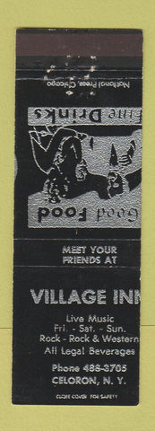 Matchbook Cover - Village Inn Celoron NY MISCUT