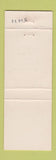 Matchbook Cover - Foothill Restaurant Le Hav Motel Lowville NY