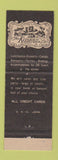 Matchbook Cover - The Kitchen Hyde Park NY