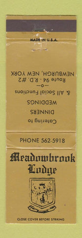 Matchbook Cover - Meadowbrook Lodge Newburgh NY WEAR
