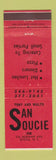 Matchbook Cover - San Soucie Inn Scotia NY