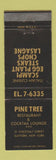 Matchbook Cover - Pine Tree Restaurant Italian Suffern NY