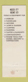 Matchbook Cover - Taylor Rental Center North Syracuse NY