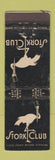 Matchbook Cover - Stork Club New York City WEAR