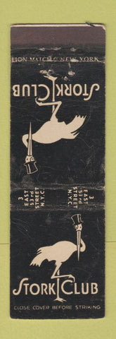 Matchbook Cover - Stork Club New York City WEAR