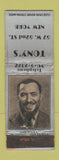 Matchbook Cover - Tony's New York City restaurant WORN