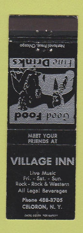 Matchbook Cover - Village Inn Celoron NY