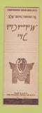 Matchbook Cover - The Mohawk Club Schenectady NY