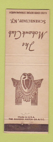 Matchbook Cover - The Mohawk Club Schenectady NY