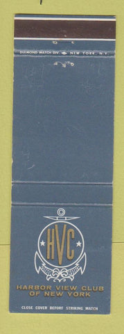 Matchbook Cover - Harbor View Club New York City