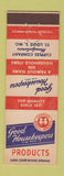 Matchbook Cover - Good Housekeepers Products St Louis MO Cupples