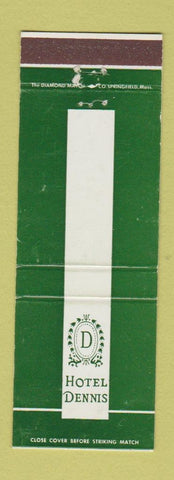 Matchbook Cover - Hotel Dennis Atlantic City NJ